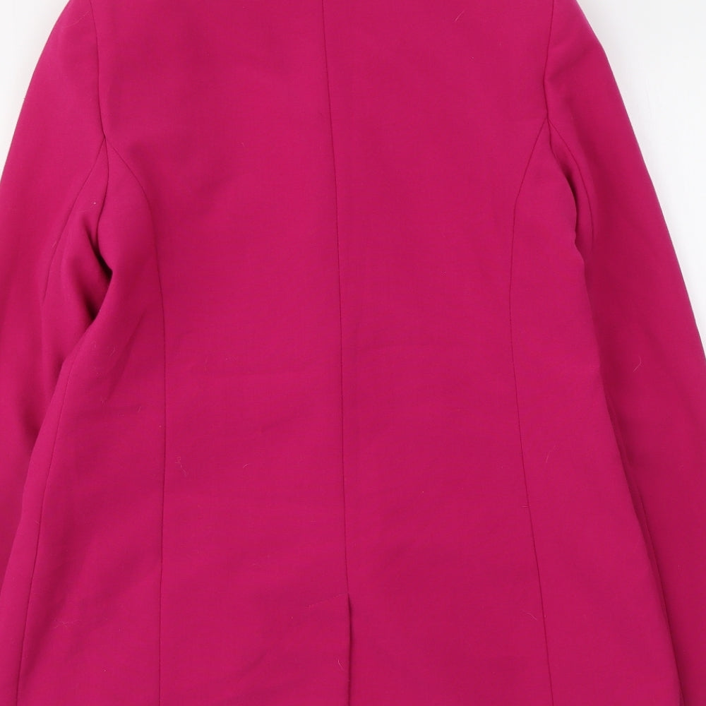 Papaya Womens Pink Polyester Jacket Suit Jacket Size 10