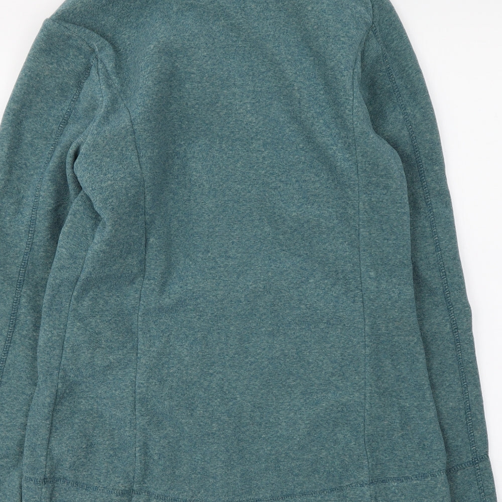 DECATHLON Womens Blue Polyester Full Zip Sweatshirt Size S Zip