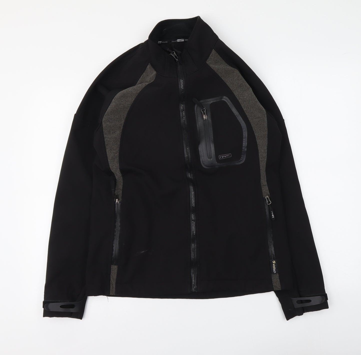 HART Womens Black Jacket Coat Size S Zip
