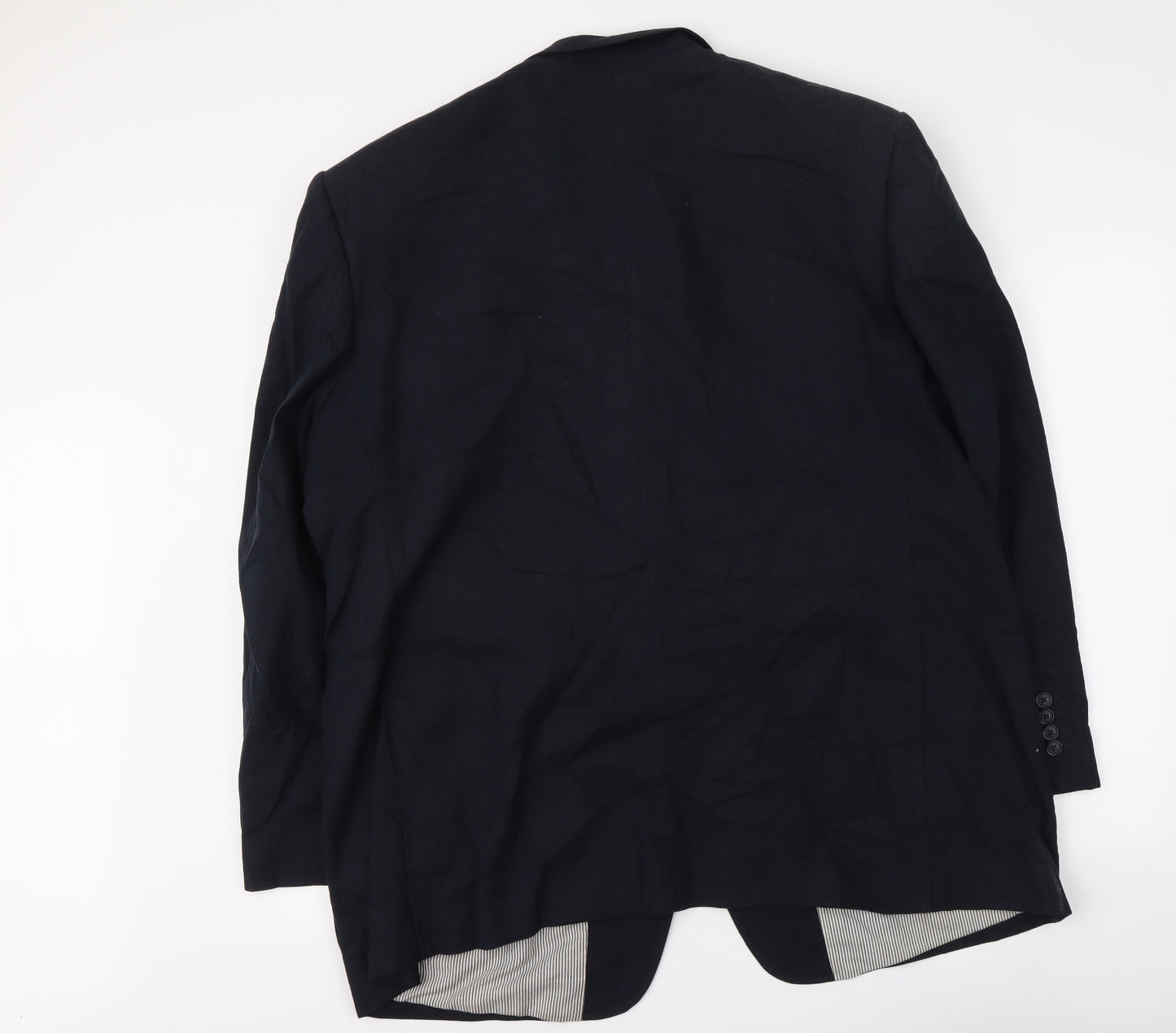 Marks and Spencer Mens Blue Linen Jacket Suit Jacket Size L