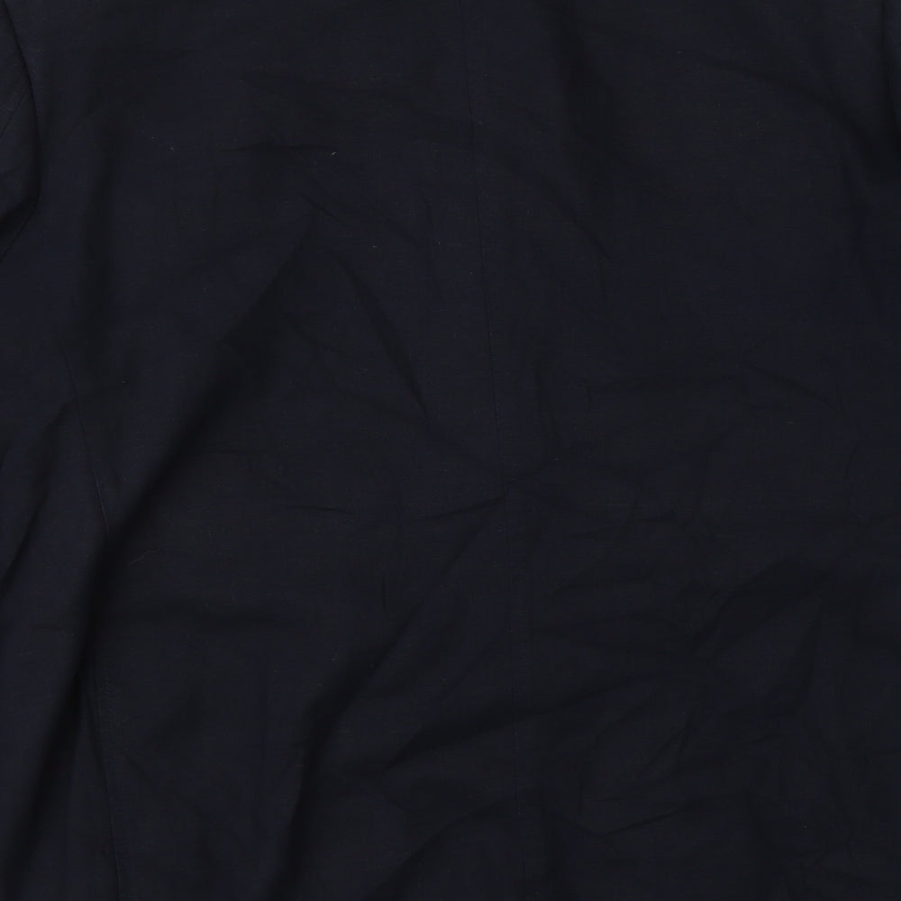 Marks and Spencer Mens Blue Linen Jacket Suit Jacket Size L