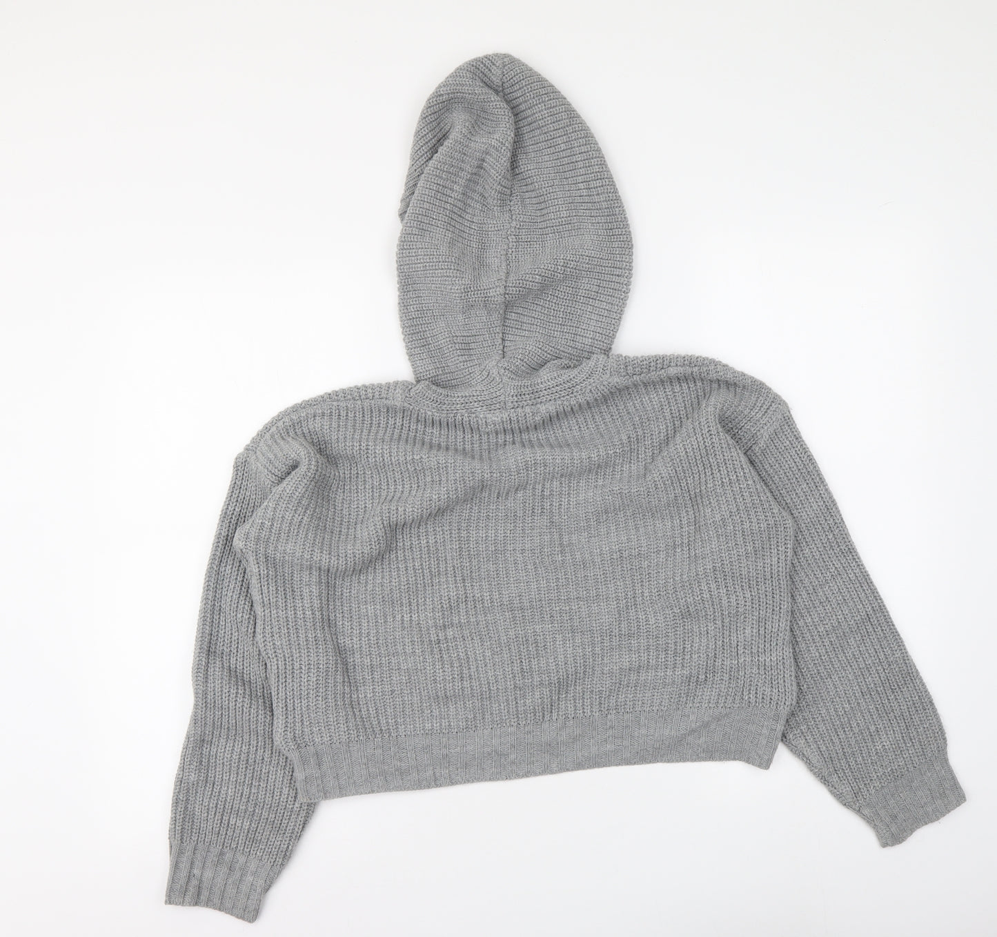 Selected Womens Grey Round Neck Acrylic Pullover Jumper Size S