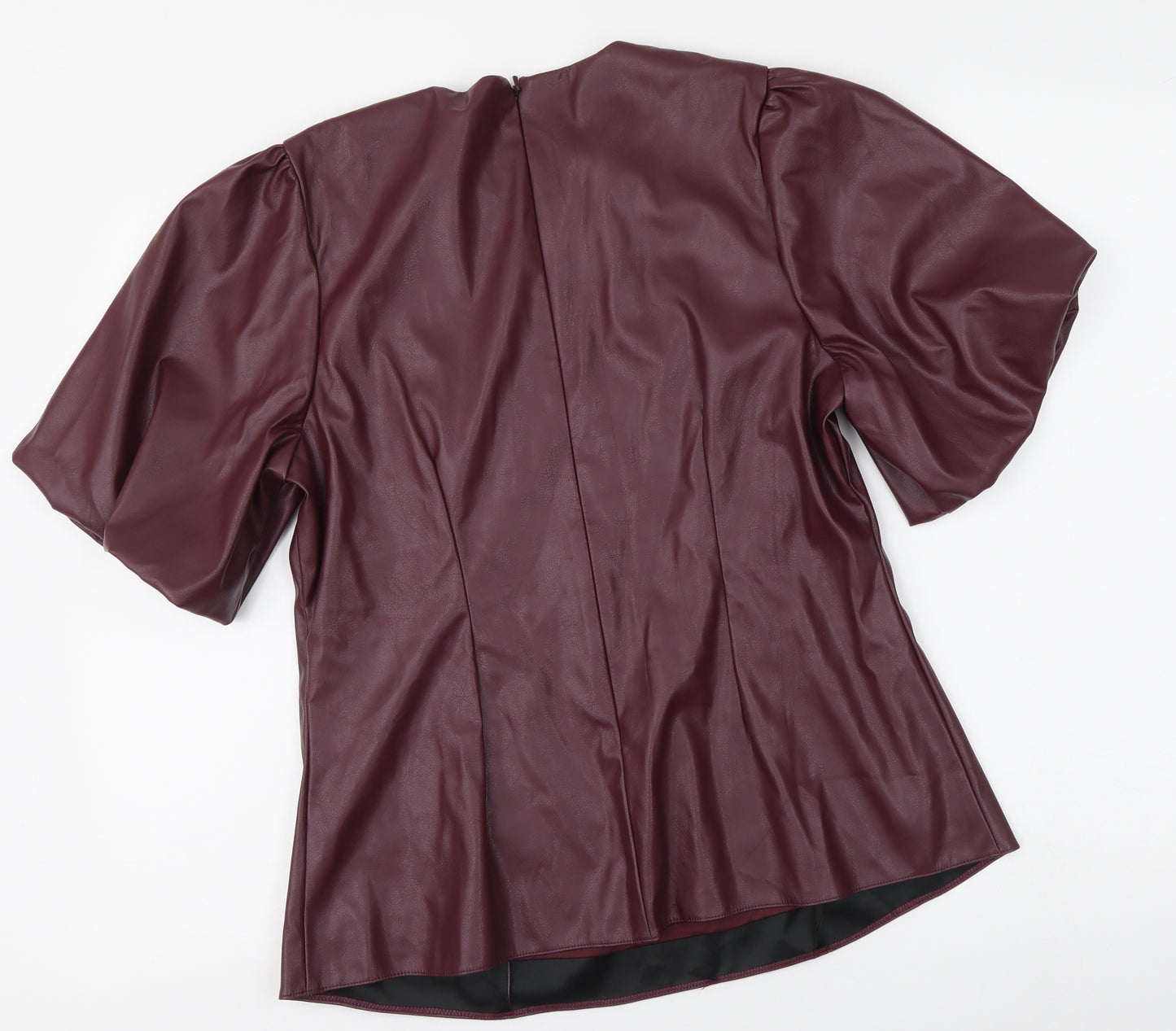 By Very Womens Purple Polyester Basic Blouse Size 16 Round Neck