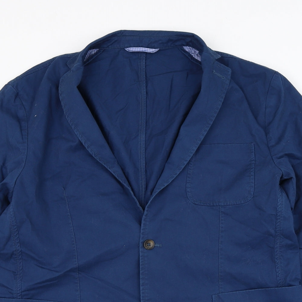 NEXT Mens Blue Jacket Blazer Size 44 Button