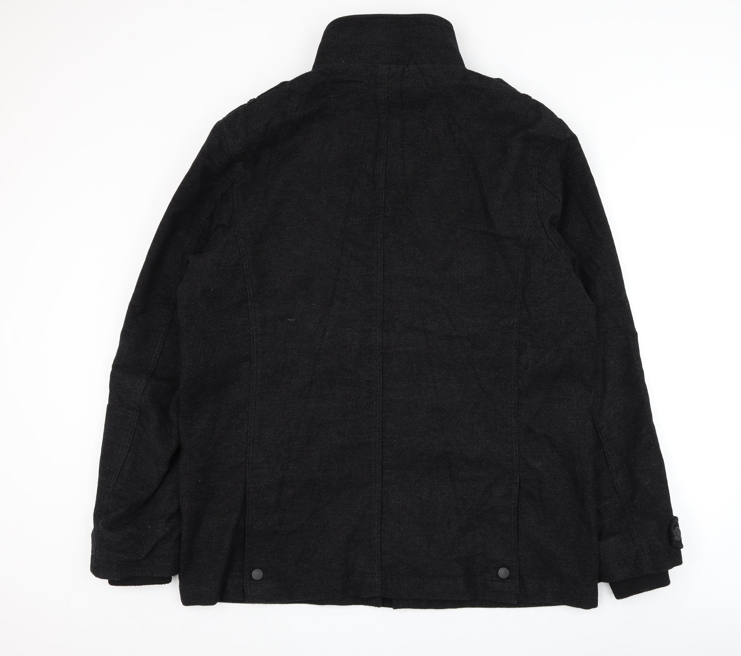 NEXT Mens Black Jacket Coat Size XL Zip