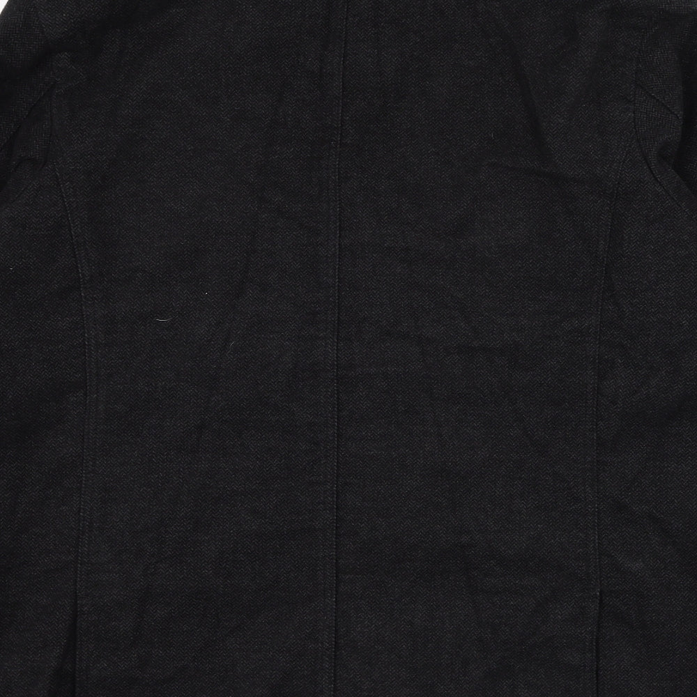 NEXT Mens Black Jacket Coat Size XL Zip