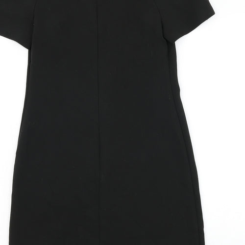 Atmosphere Womens Black Polyester Shift Size 8 Round Neck Zip