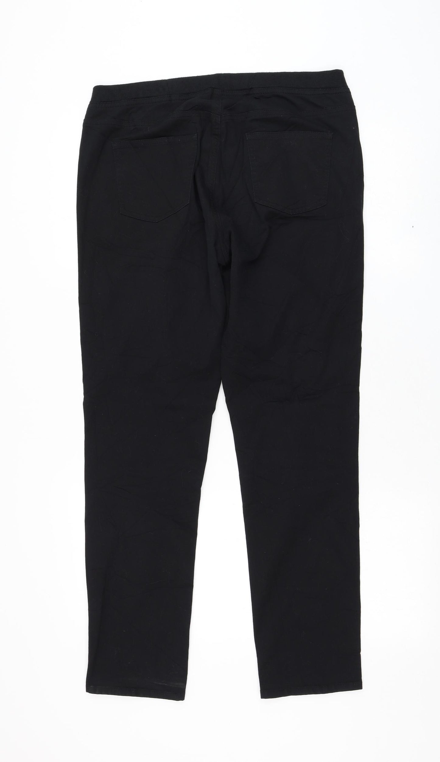 Uniqlo Mens Black Cotton Straight Jeans Size 30 in L28 in Regular Drawstring