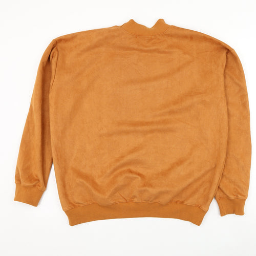 Zaful Womens Orange Polyester Pullover Sweatshirt Size 12 Pullover
