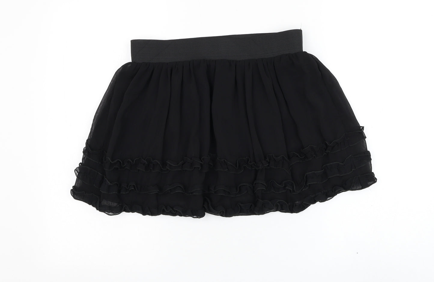 Papaya Womens Black Polyester Tutu Skirt Size 10