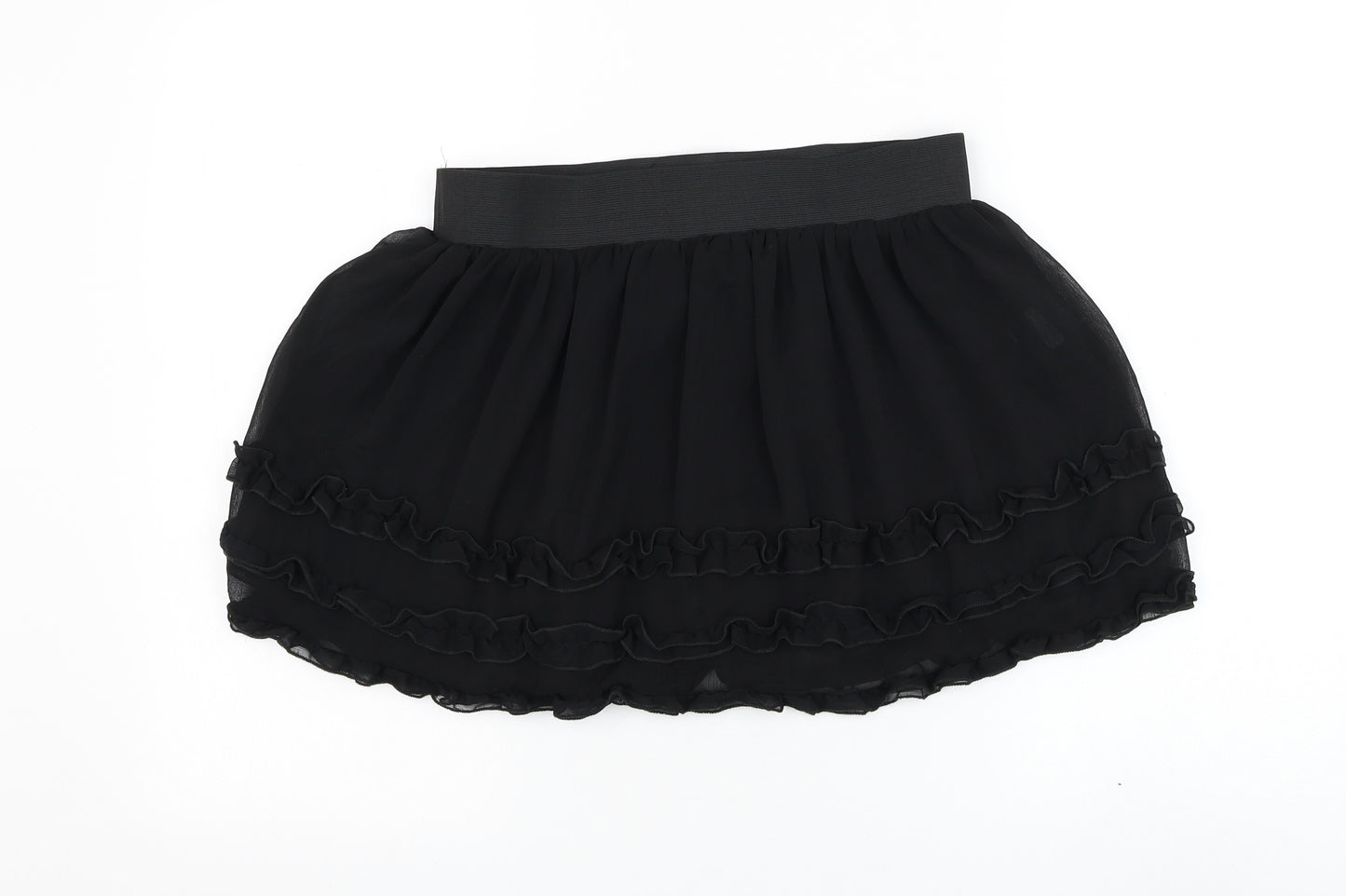 Papaya Womens Black Polyester Tutu Skirt Size 10
