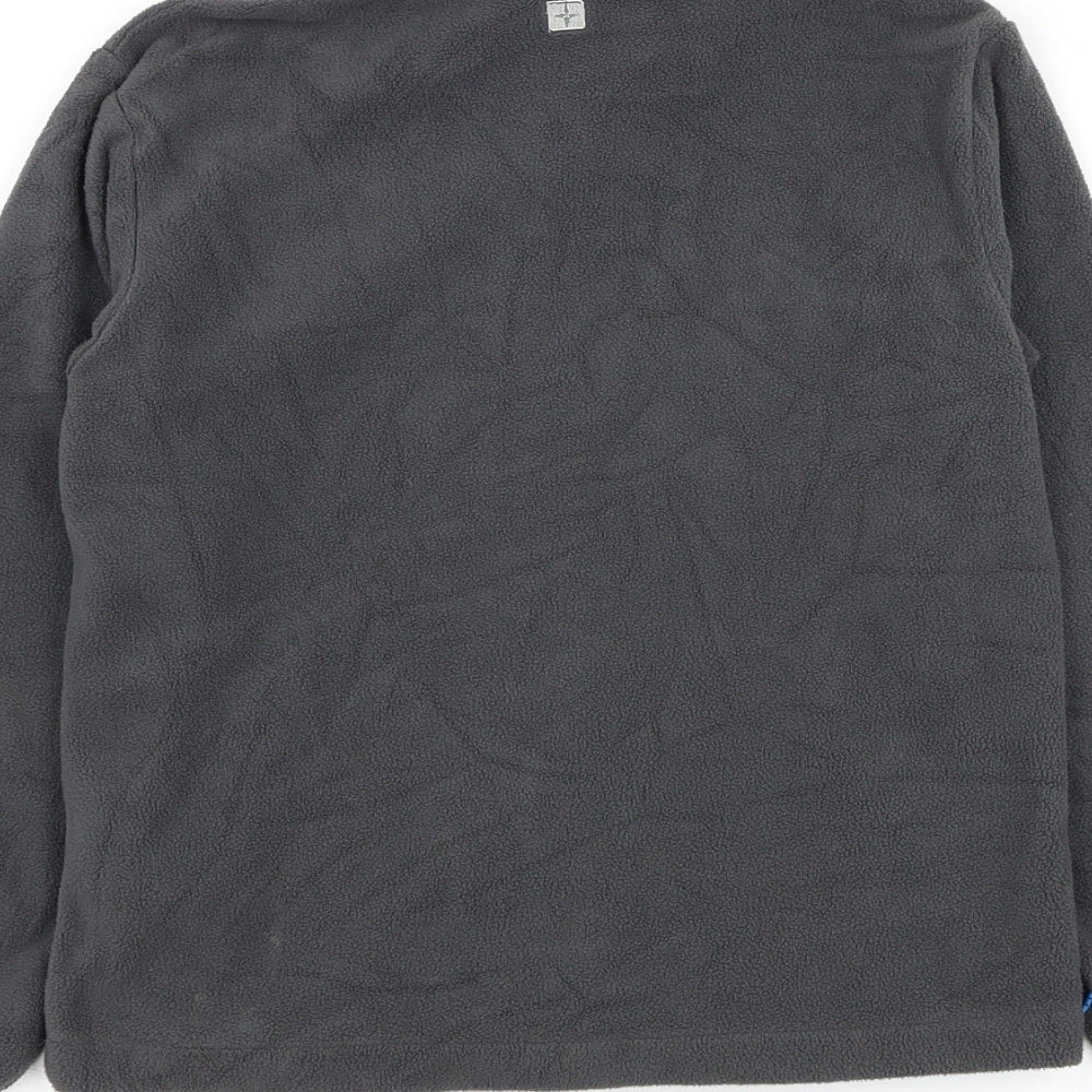 Mountain Warehouse Boys Grey Polyester Full Zip Sweatshirt Size 7-8 Years Zip