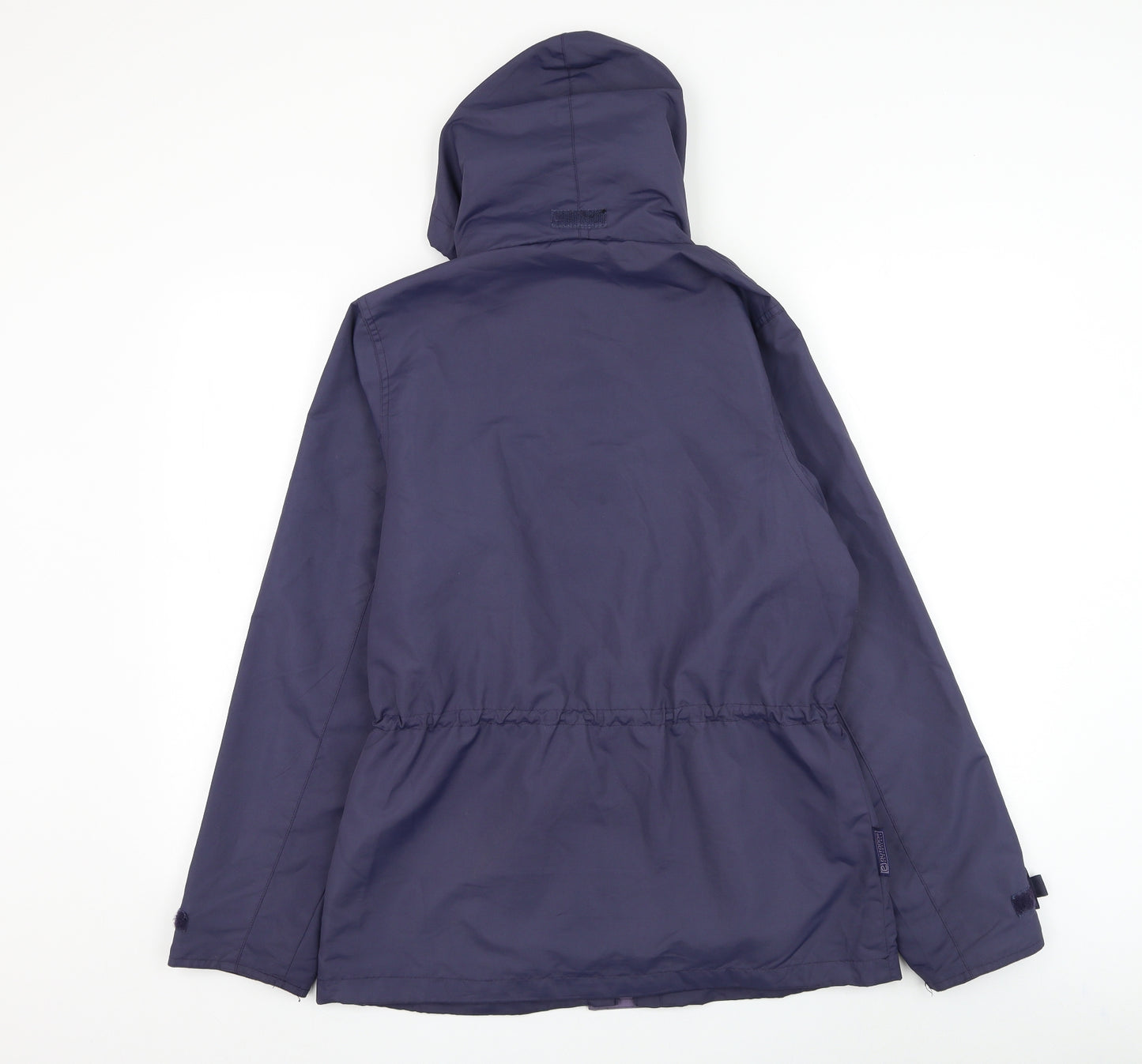 Outdoor Essentials Womens Blue Rain Coat Coat Size 8 Zip