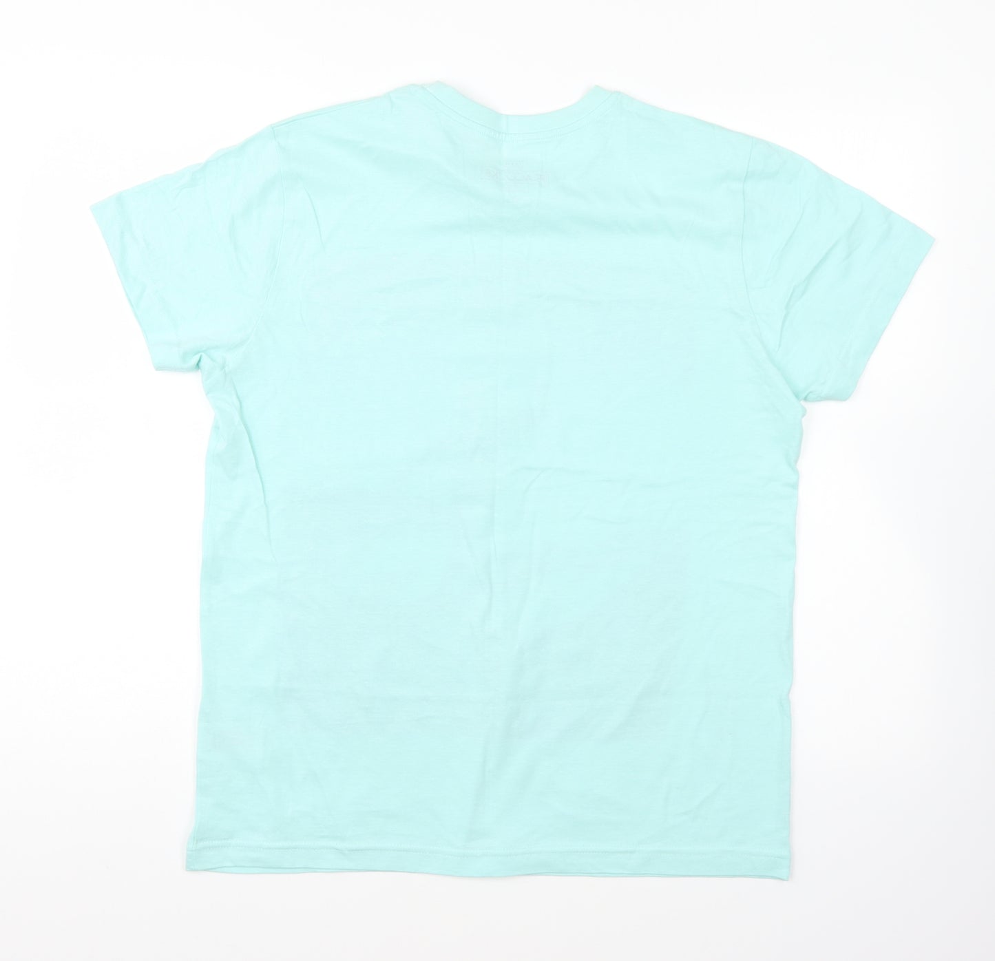 Peacocks Mens Blue Cotton T-Shirt Size S Round Neck - Endless Summer