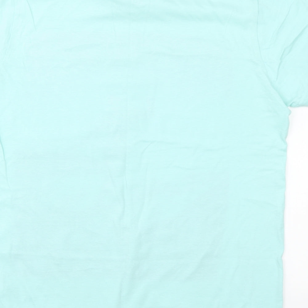 Peacocks Mens Blue Cotton T-Shirt Size S Round Neck - Endless Summer