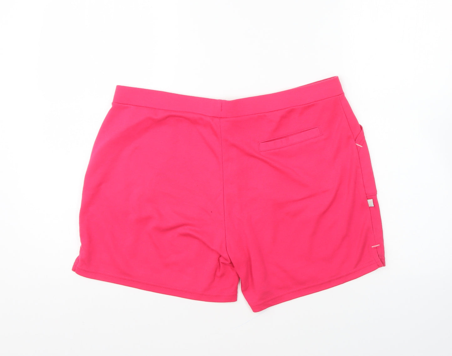 LA Gear Womens Pink Polyester Sweat Shorts Size 16 L6 in Regular Drawstring