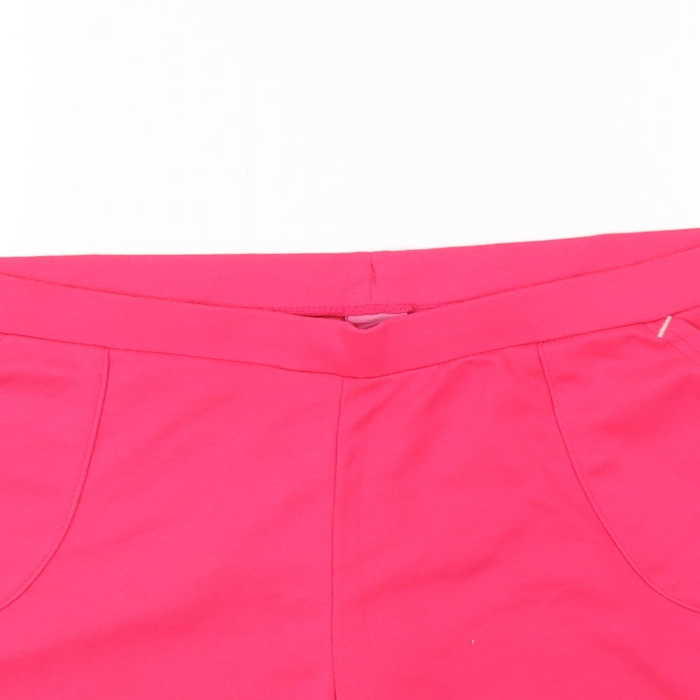 LA Gear Womens Pink Polyester Sweat Shorts Size 16 L6 in Regular Drawstring