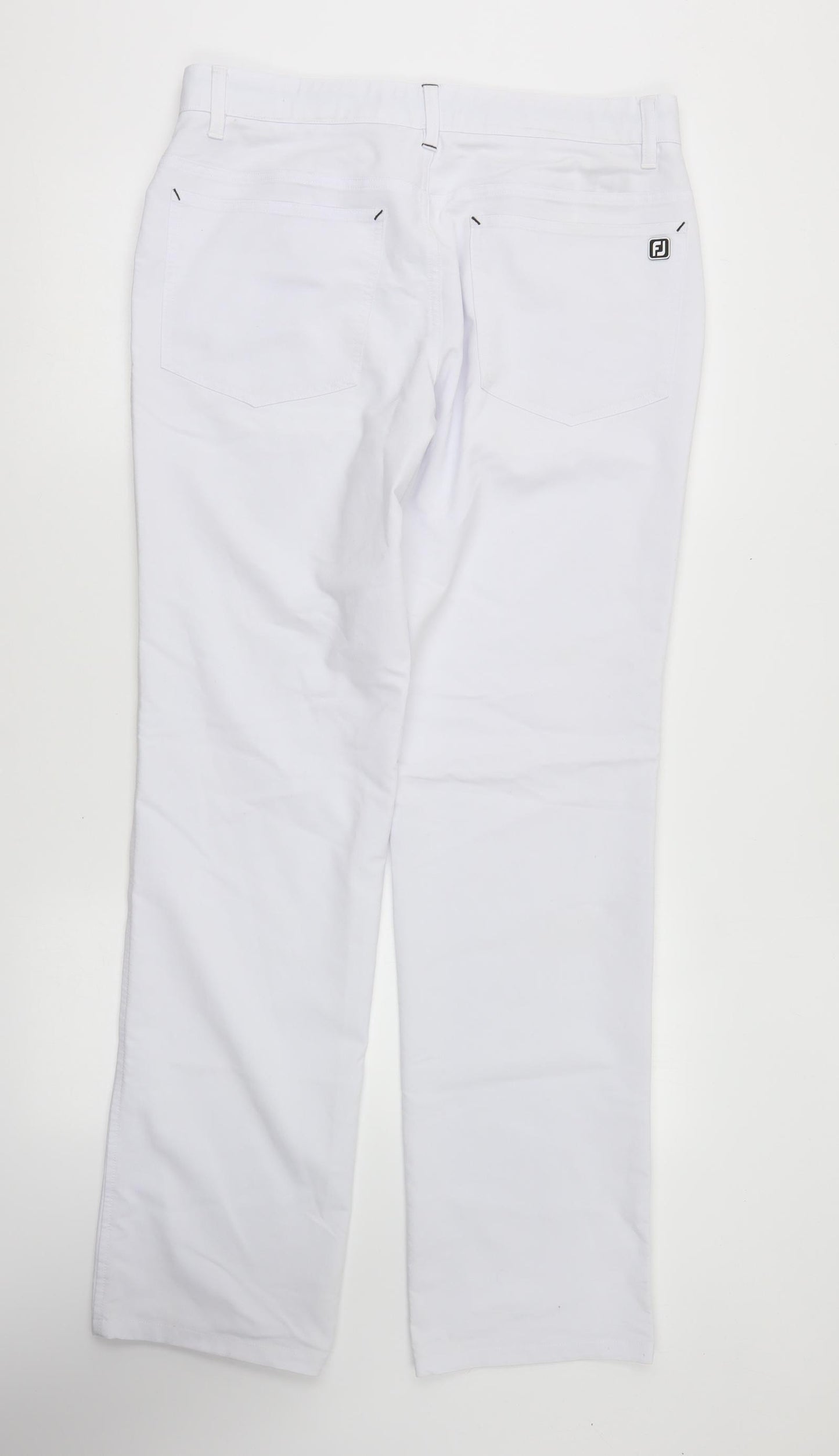 FJ Womens White Polyester Skinny Jeans Size 34 in L35 in Regular Button