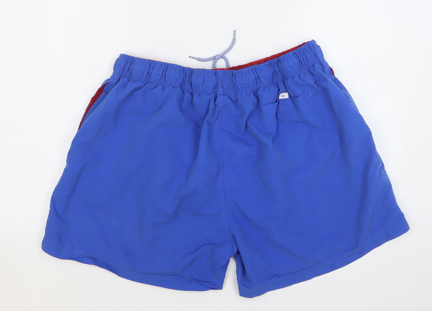 Cedar Wood State Mens Blue Polyester Bermuda Shorts Size 2XL L6 in Regular Drawstring - Swim Shorts