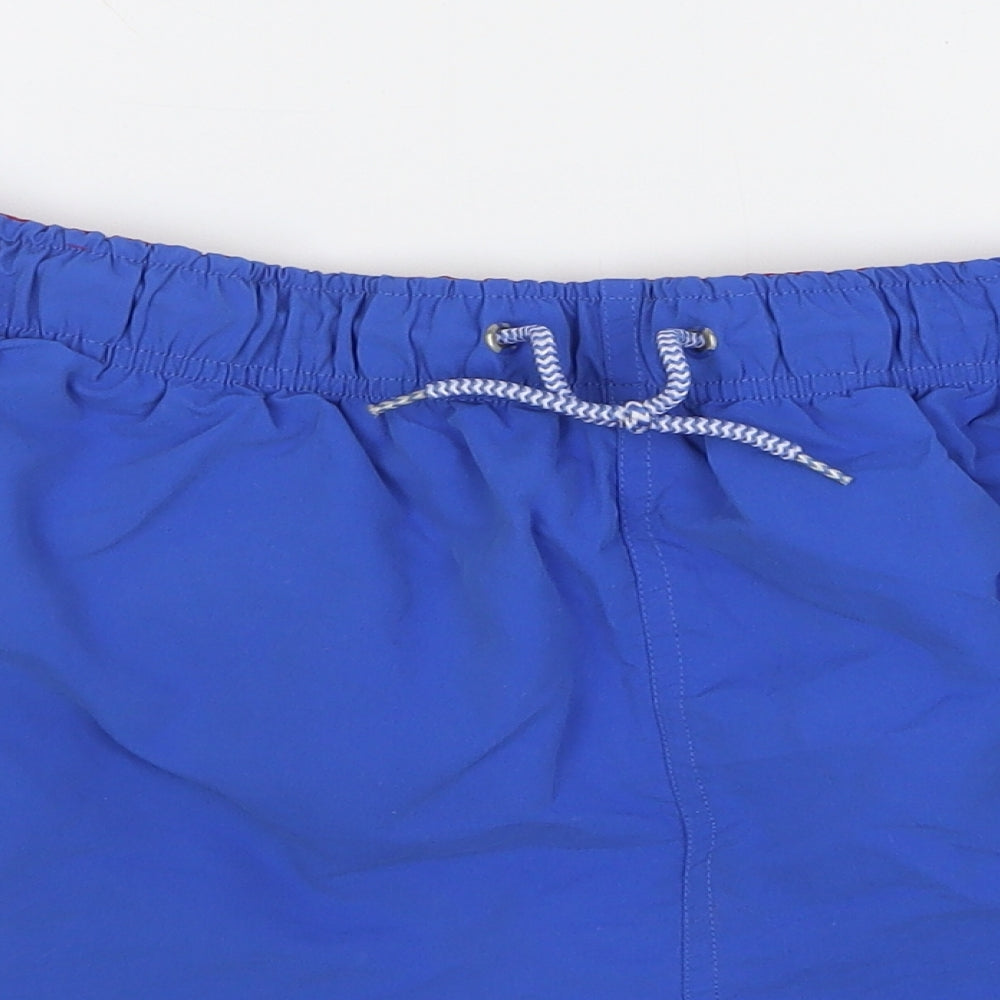 Cedar Wood State Mens Blue Polyester Bermuda Shorts Size 2XL L6 in Regular Drawstring - Swim Shorts