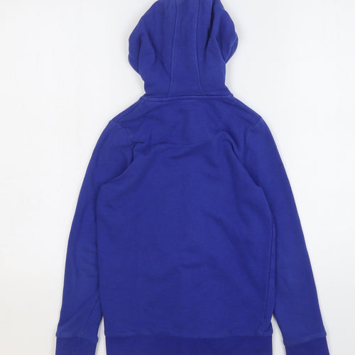 TU Boys Blue Cotton Full Zip Hoodie Size 8 Years Zip