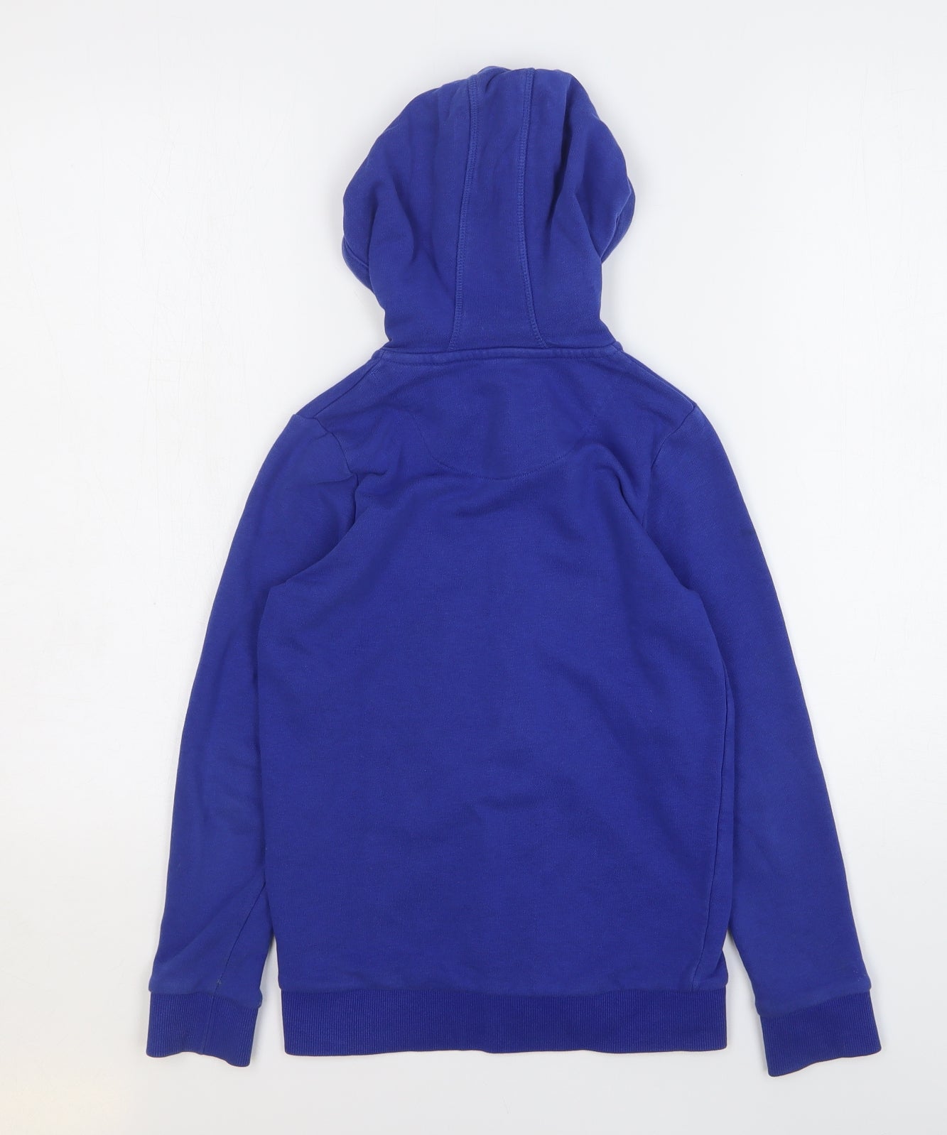 TU Boys Blue Cotton Full Zip Hoodie Size 8 Years Zip