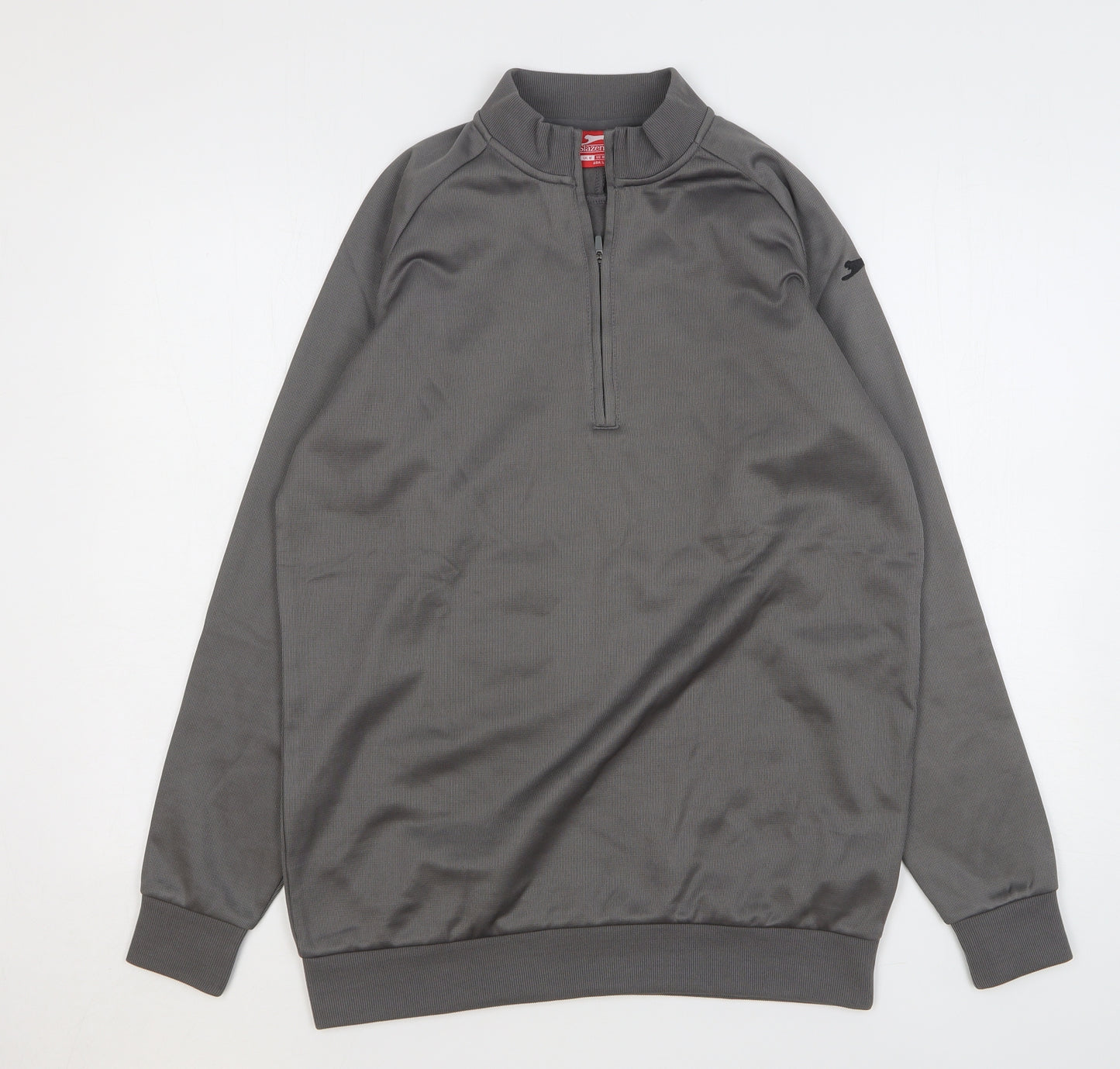 Slazenger Mens Grey Polyester Pullover Sweatshirt Size M