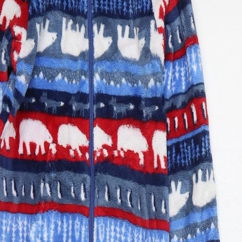 John Lewis Boys Multicoloured Fair Isle Polyester One Piece Size 11 Years Zip - Polar Bear