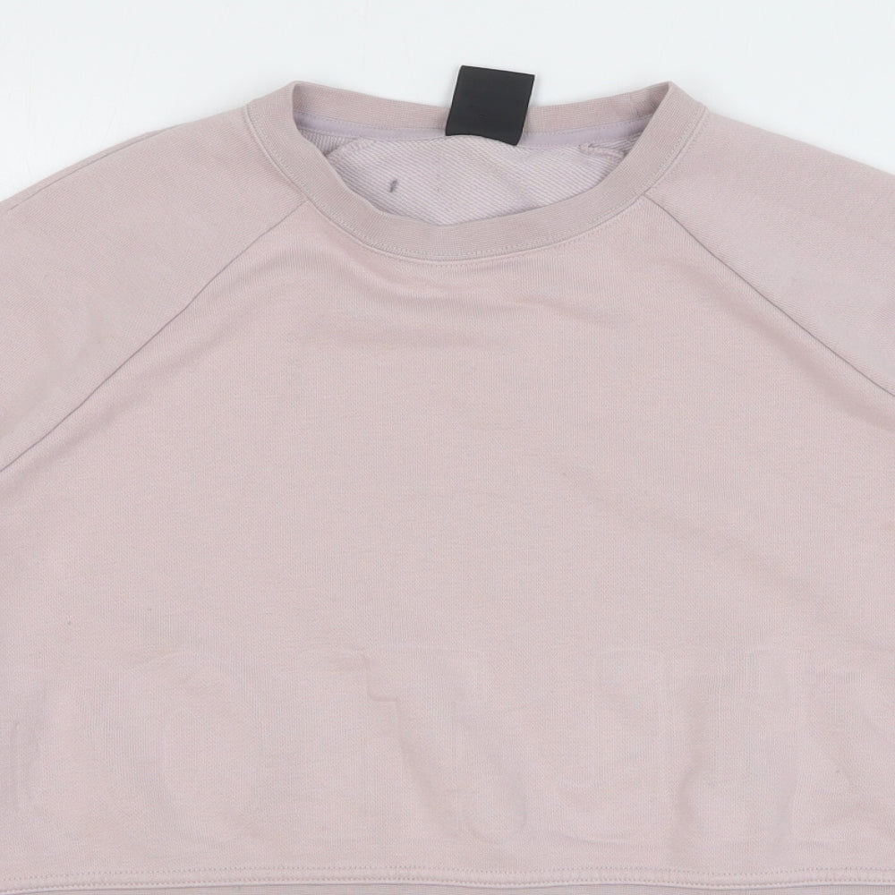 Nike Womens Pink Polyester Pullover Sweatshirt Size M Pullover