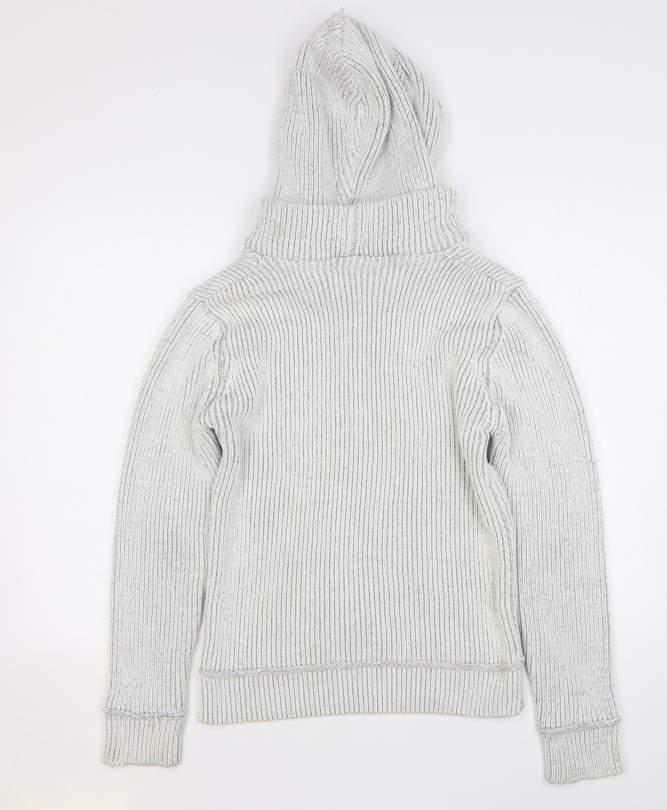 Ce-Ce Womens Grey Wool Pullover Hoodie Size M Pullover