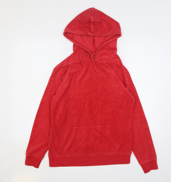 Papaya Womens Red Cotton Pullover Hoodie Size S Pullover