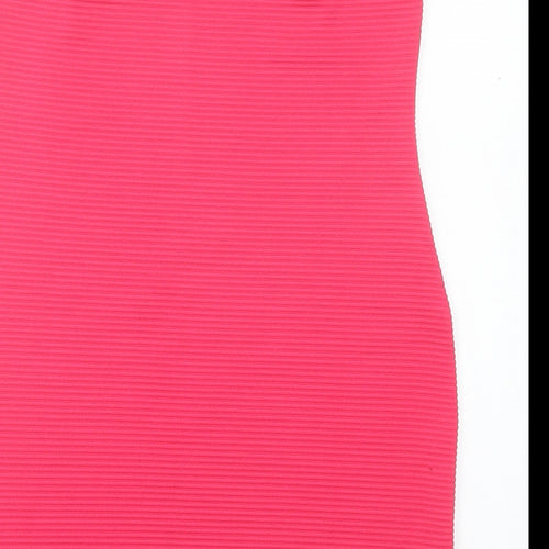 Preworn Womens Pink Polyester Bodycon Size S Sweetheart Pullover
