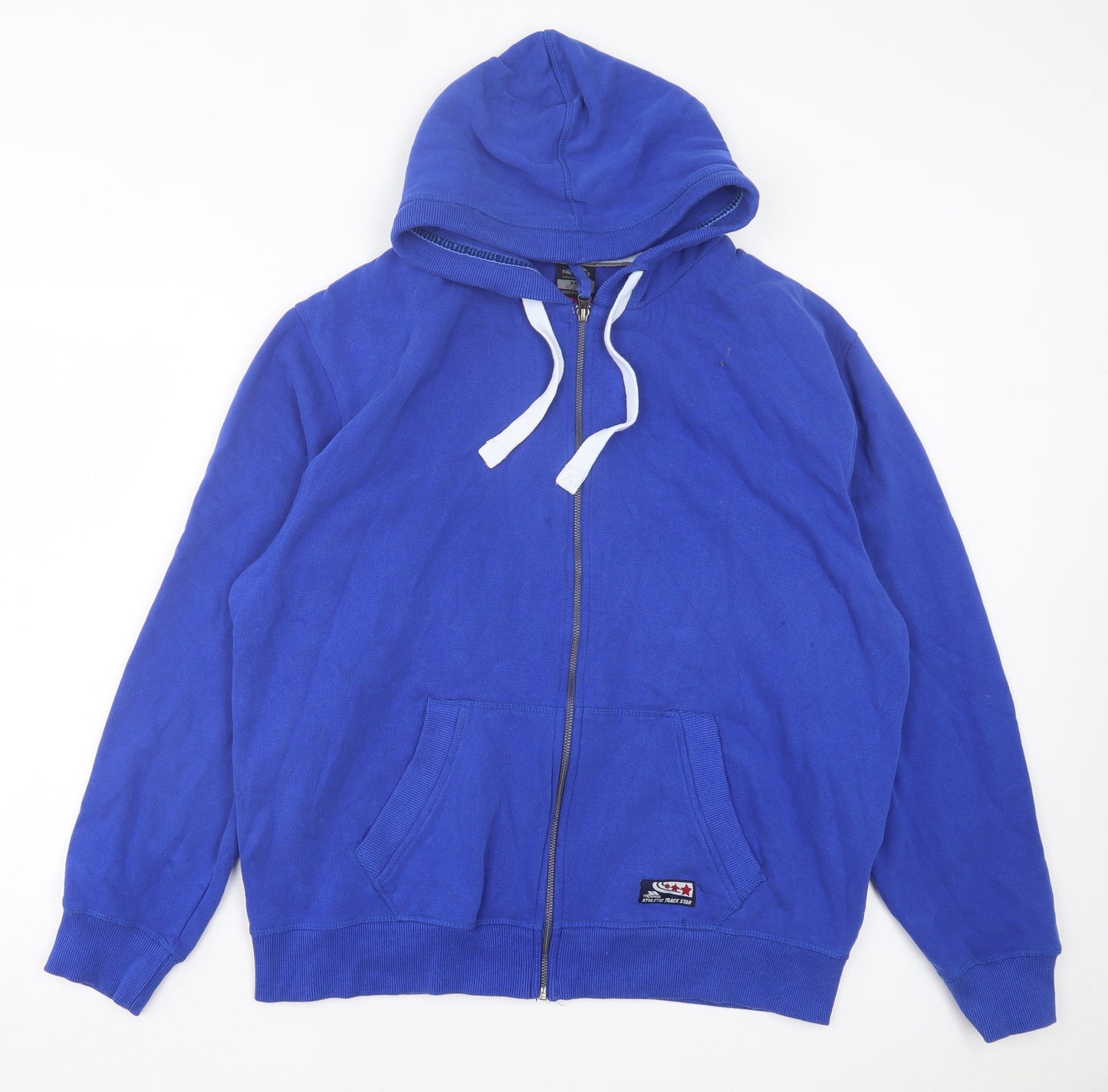 Trespass Mens Blue Cotton Full Zip Hoodie Size 2XL