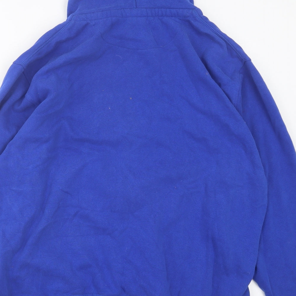 Trespass Mens Blue Cotton Full Zip Hoodie Size 2XL