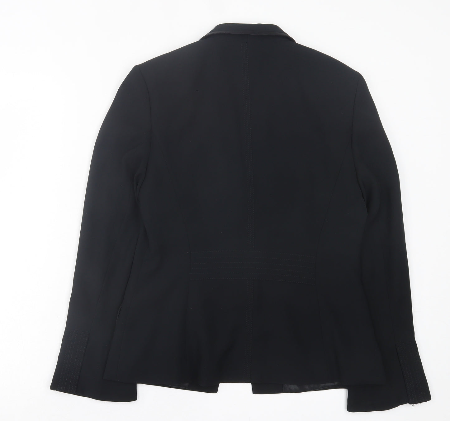 NEXT Womens Black Jacket Blazer Size 12 Hook & Eye