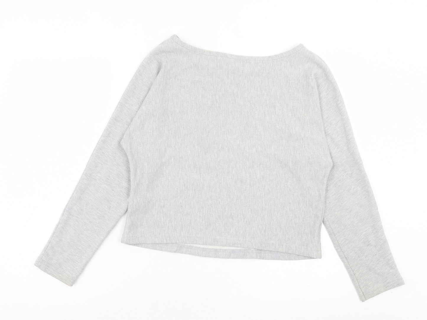Miss Selfridge Womens Grey Cotton Pullover Sweatshirt Size 12 Pullover - Paris Has My Heart