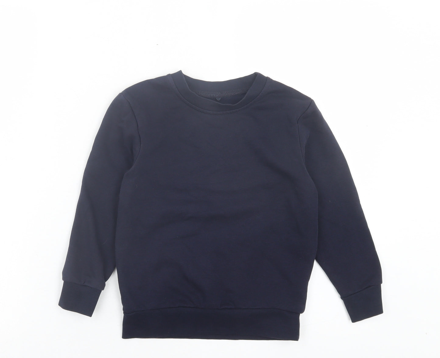 George Boys Blue Cotton Pullover Sweatshirt Size 5-6 Years Pullover