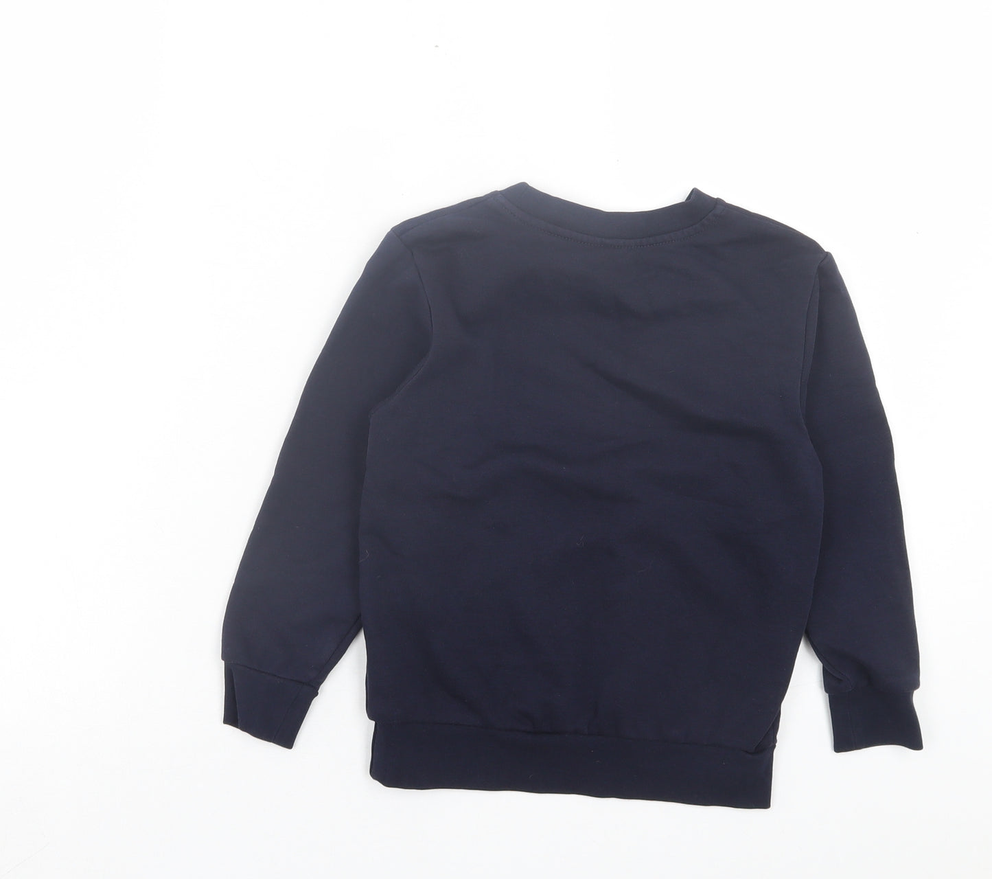 George Boys Blue Cotton Pullover Sweatshirt Size 5-6 Years Pullover