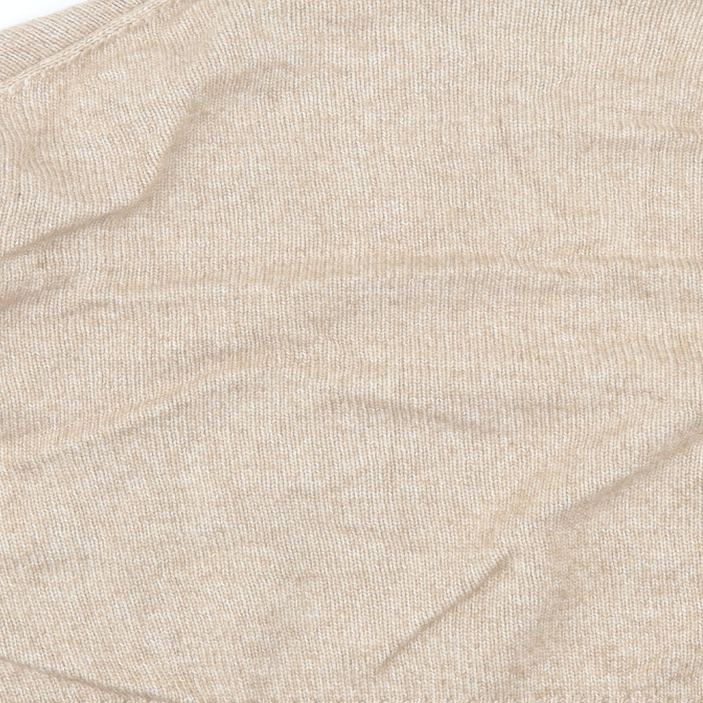 H&M Womens Brown High Neck Polyamide Pullover Jumper Size S