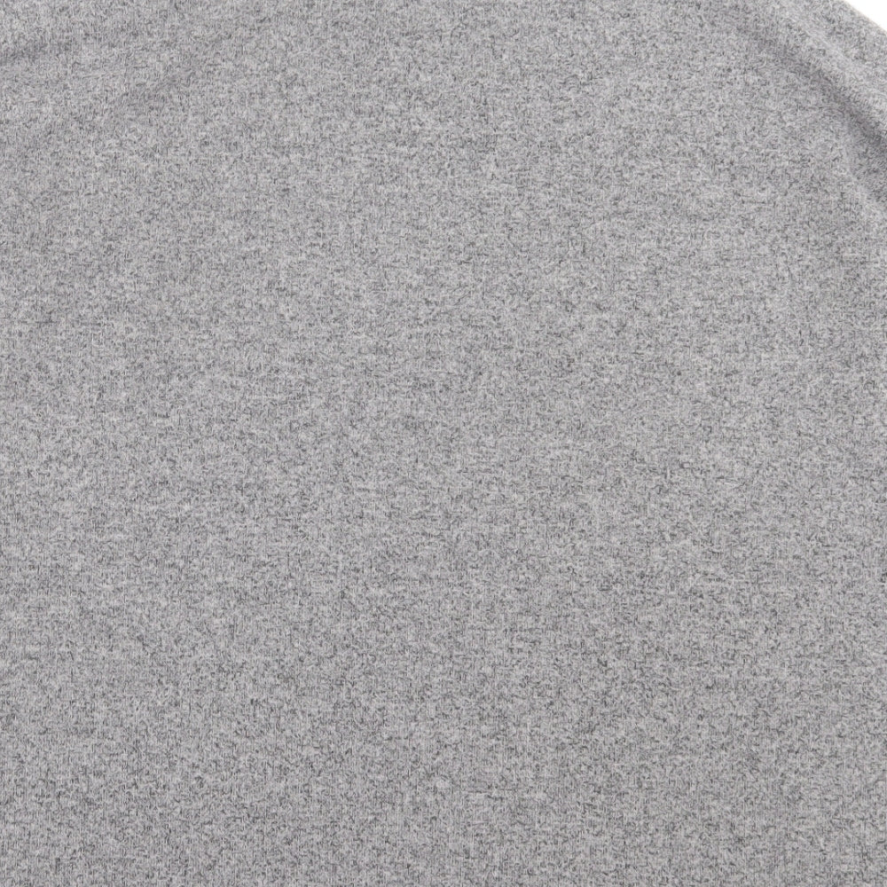 PEP&CO Womens Grey Polyester Basic T-Shirt Size 12 Crew Neck