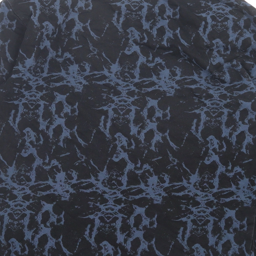 H&M Boys Blue Geometric Cotton Pullover Sweatshirt Size 10-11 Years Pullover - Very Chill