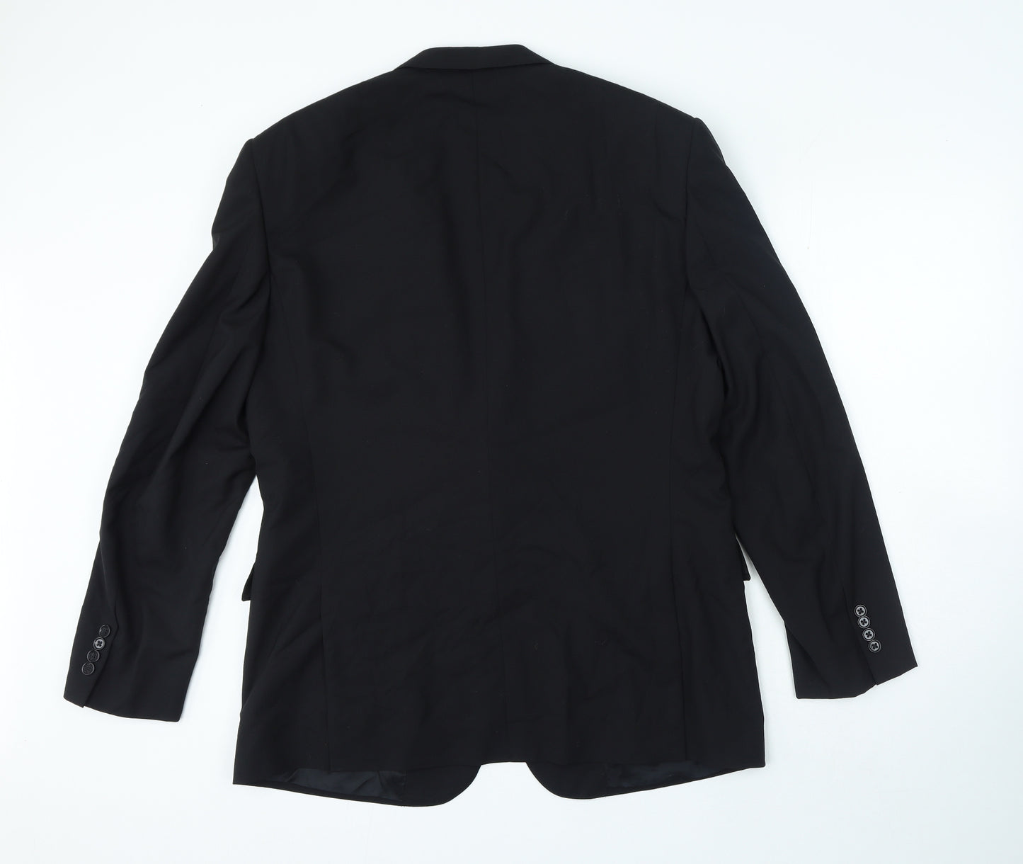 Ralph Lauren Mens Black Polyester Jacket Suit Jacket Size M