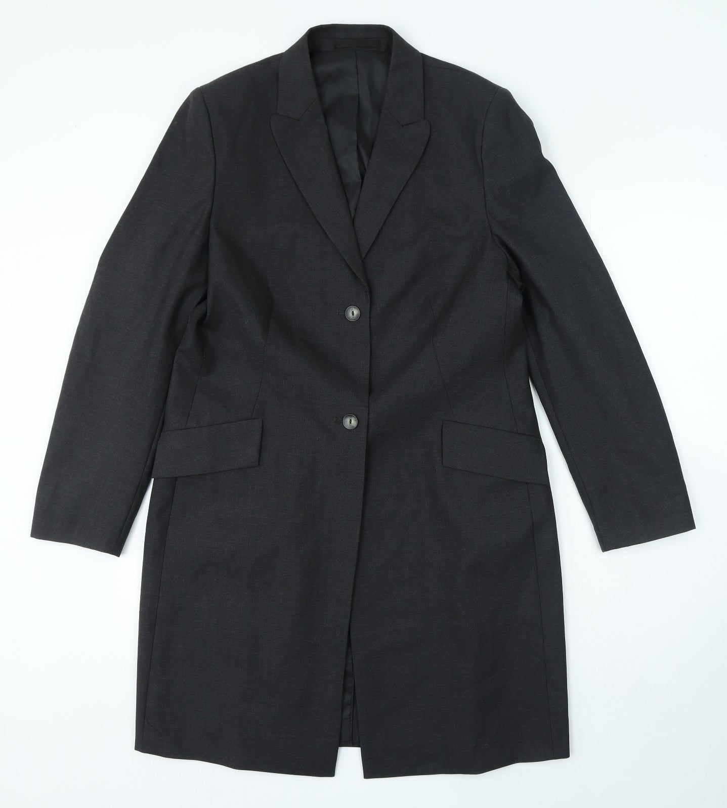 NEXT Womens Grey Wool Jacket Suit Jacket Size 14