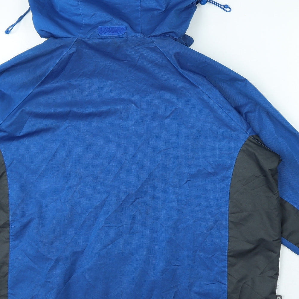 Mountain Life Mens Blue Anorak Coat Size L Zip
