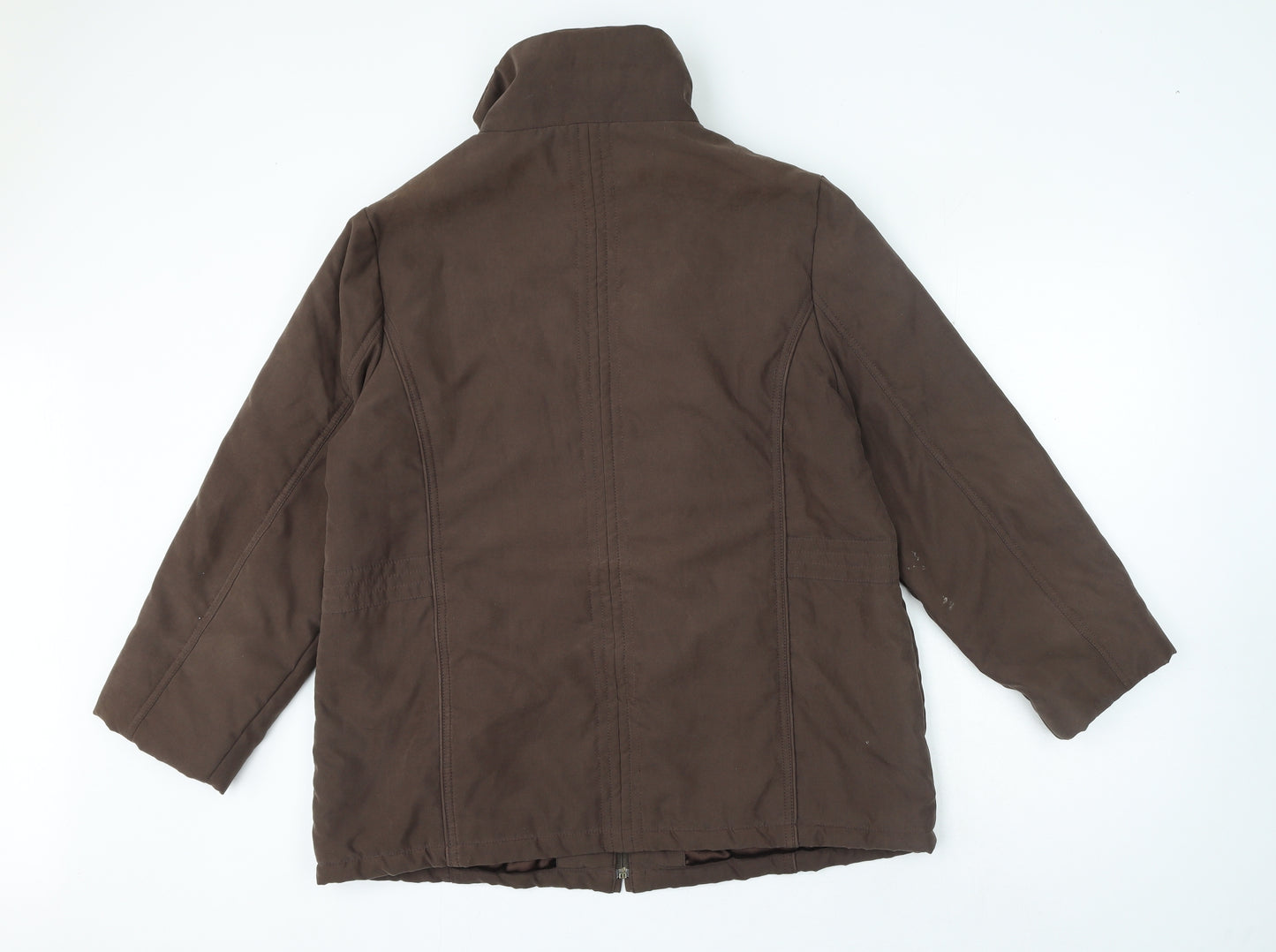 BHS Womens Brown Jacket Size 18 Zip