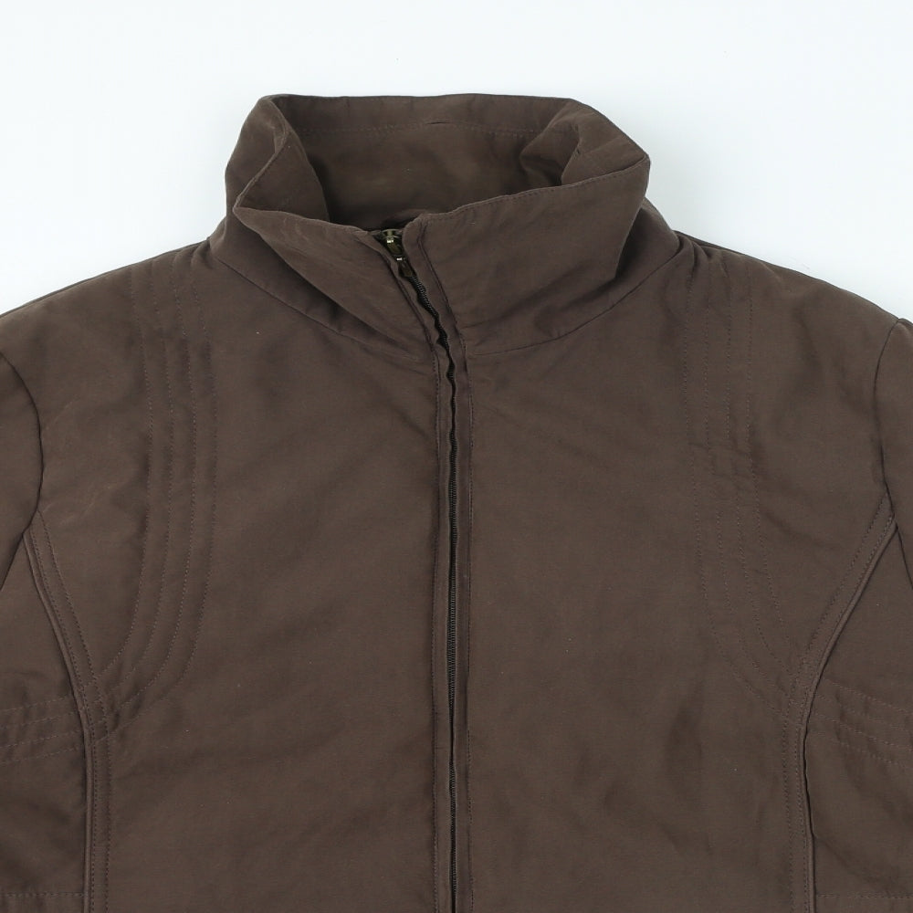 BHS Womens Brown Jacket Size 18 Zip