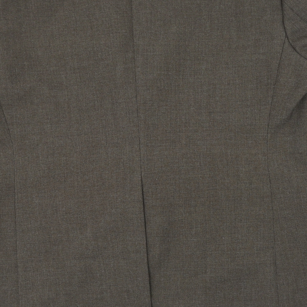 St Micheal Mens Brown Polyester 3 Piece Suit Jacket Size 42
