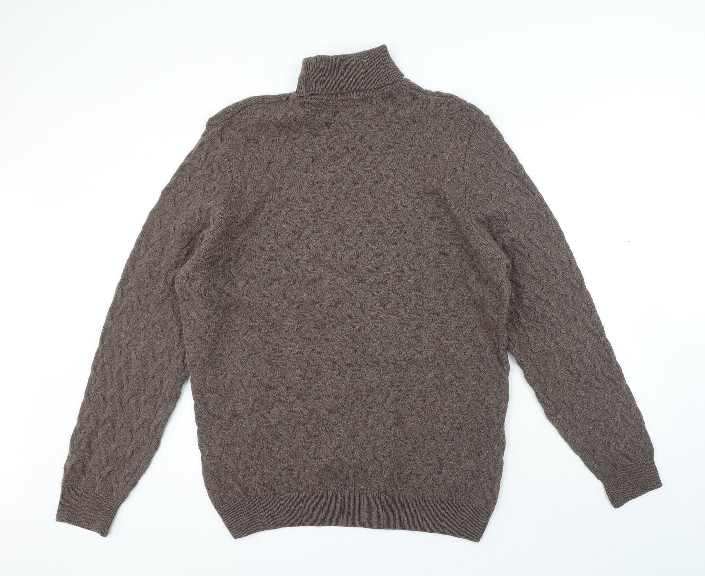 DeFacto Studio Womens Brown Roll Neck Polyester Pullover Jumper Size 2XL
