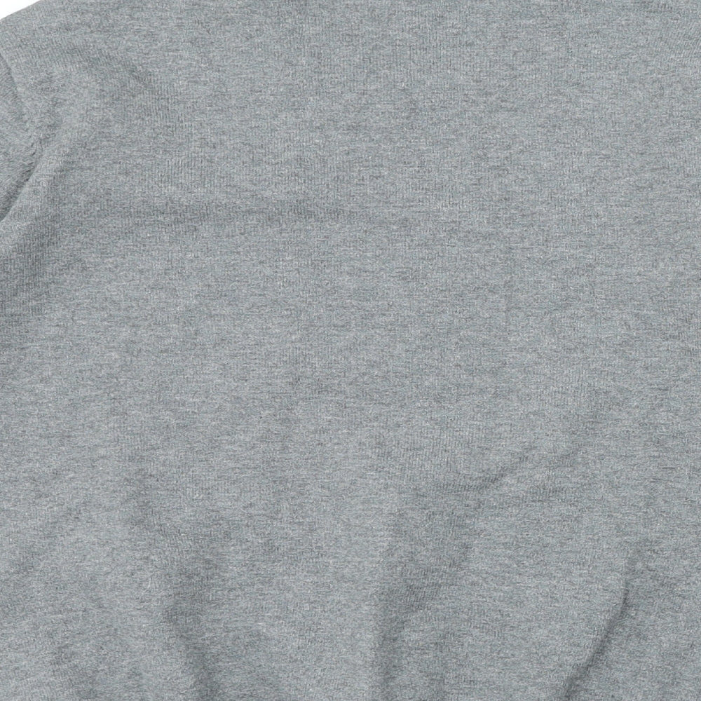 George Boys Grey V-Neck Cotton Pullover Jumper Size 12-13 Years