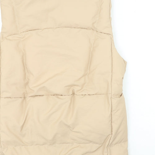 White Icy Womens Beige Gilet Jacket Size M Zip